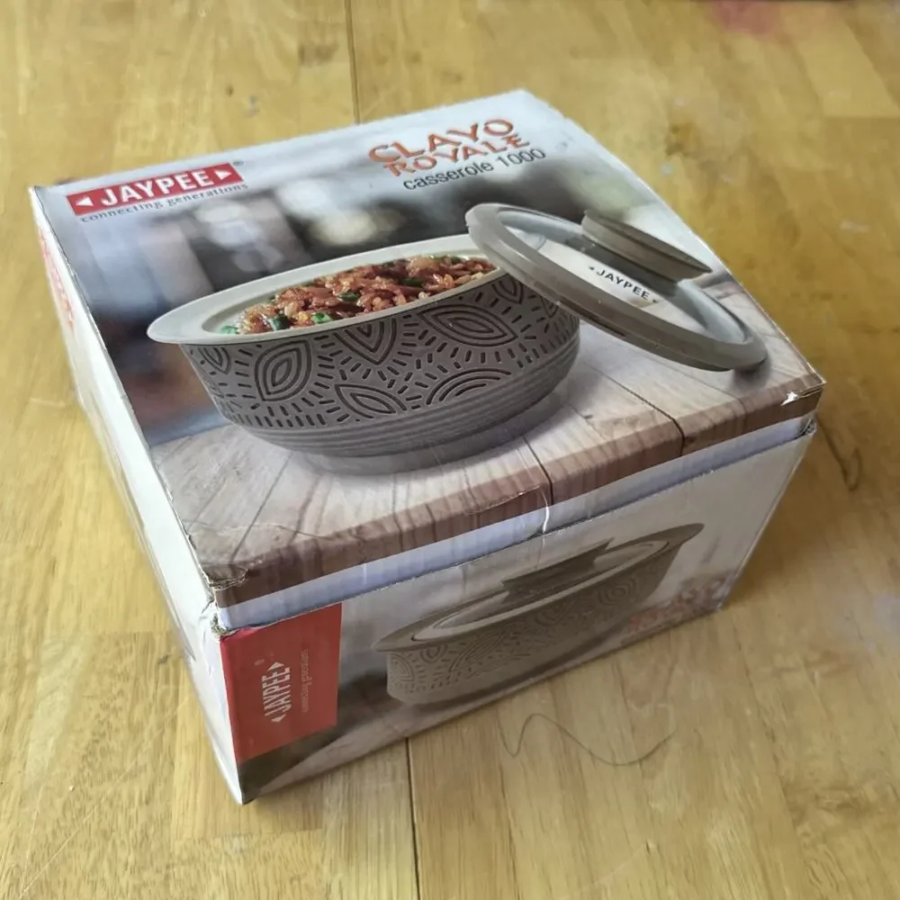 Jaypee Clayo Royale Casserole 1000 Insulated Serving Bowl 925ml